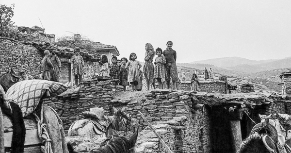Ishiklar villagers and landscape, near Aphrodisias, Turkey