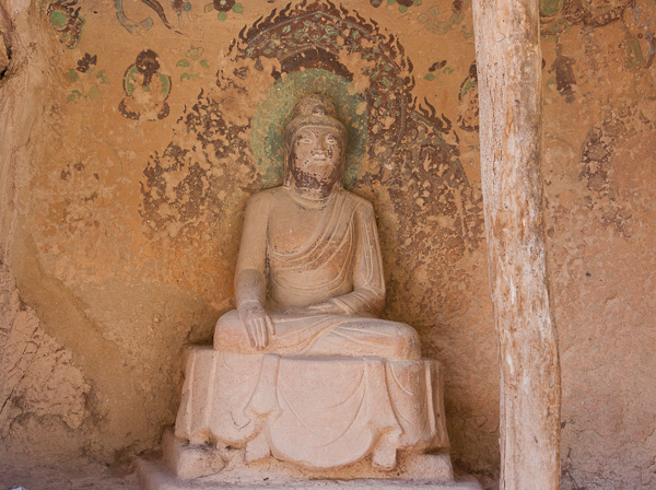 Seated Buddha at Binglingsi (Yellow River, Gansu)
