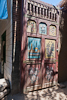 070706-2252 A decorative door at a lunch stop near Yanghai (Shanshan, Xinjiang)