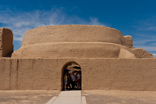 Restored building in Gaochang ancient city (Turfan, Xinjiang)