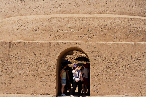 Restored building in Gaochang ancient city (Turfan, Xinjiang)