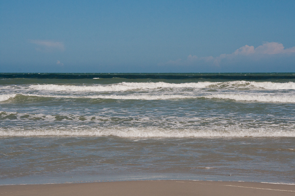 Waves breaking on the beach (Cape Canaveral, Florida)