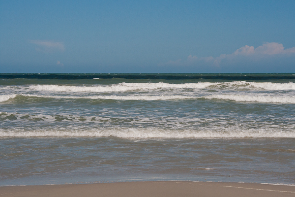 Waves breaking on the beach (Cape Canaveral, Florida)