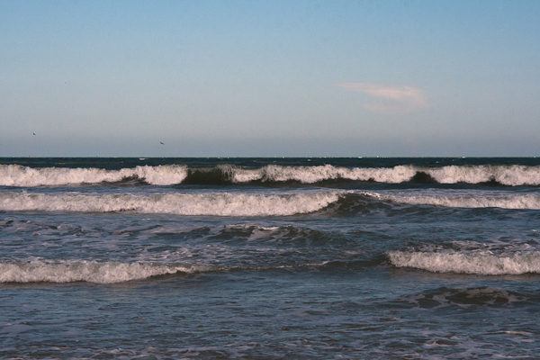 Waves breaking on the beach at Cape Canaveral (Florida)