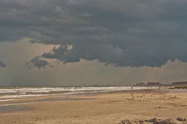 Beach between Cape Canaveral and Cocoa Beach (Florida)