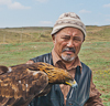 080510-4303 Tileukabyl Esembekuly with his Golden Eagle