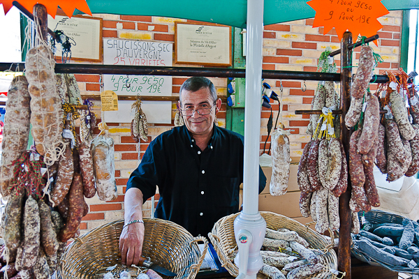 Charcuterie in the Marché des Lices, Rennes