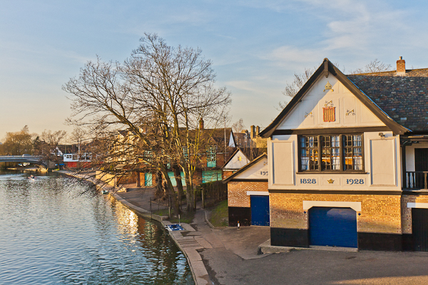 Boathouses on the River Cam