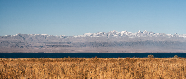 A view of lake Issyk-Kul, Kyrgyzstan