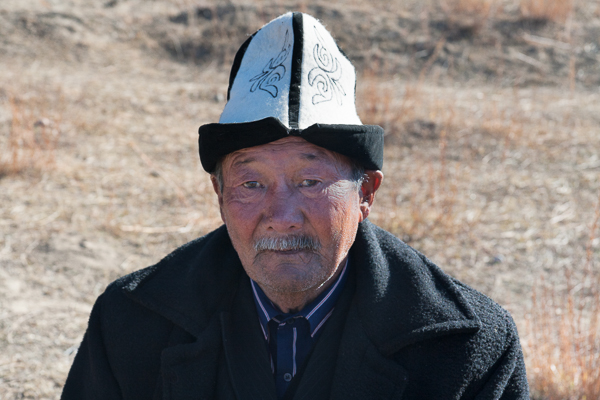 An elderly Kyrgyz gentleman at the Barskoon horse festival
