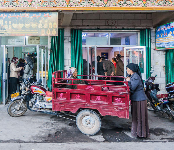 Ladies shopping in Turfan, Xinjiang