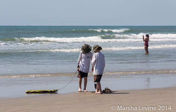 People relaxing on Cape Canaveral beach Memorial Day weekend