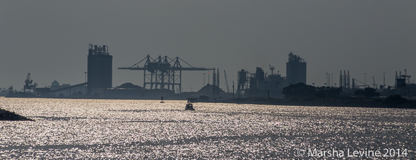 Port Canaveral at sunset Jetty Park