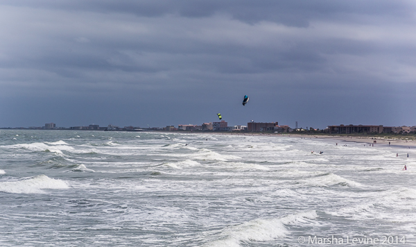 Stormy waves between Cape Canaveral and Cocoa Beach, Florida