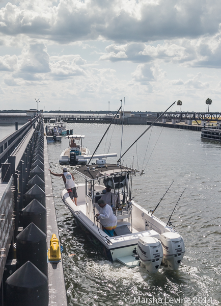 Canaveral Lock, facing the gates leading to the Banana River