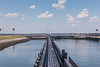 140610-5632 Canaveral Lock, facing the gates leading to the Banana River