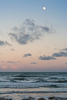 080912-5437 The moon over Cape Canaveral beach, Florida