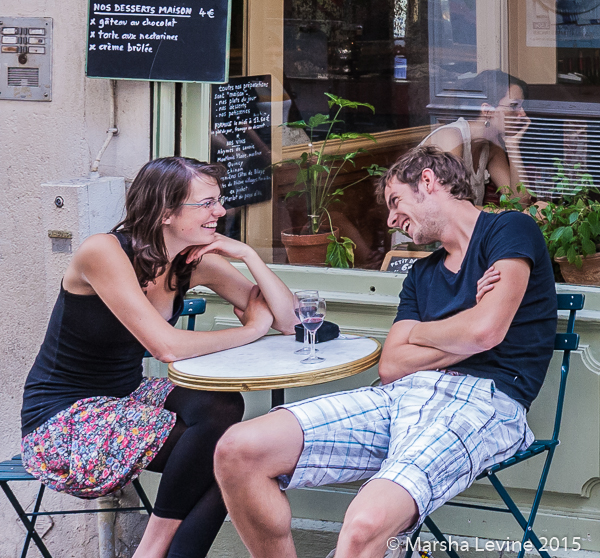 Le Verre a Pied, a cafe on Rue Mouffetard, Paris