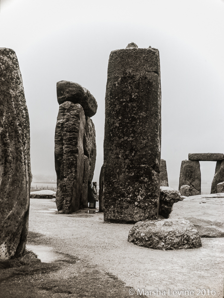 Stonehenge before it was fenced in (Wiltshire)