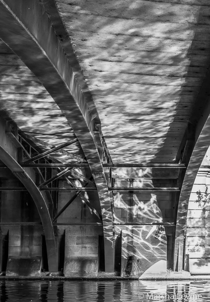 Beneath the Victoria Avenue Bridge over the River Cam