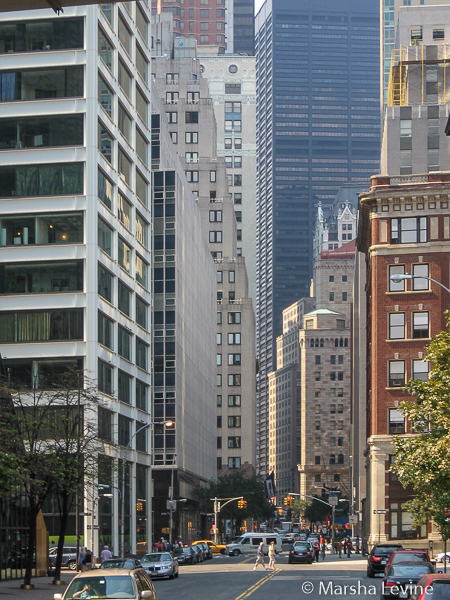 A view of Maiden Lane, lower Manhattan